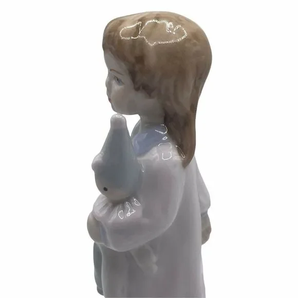 ROYAL DUX CZECH HAND PAINTED  PORCELAIN GIRL WITH CLOWN FIGURINE 6" - Picture 6 of 9